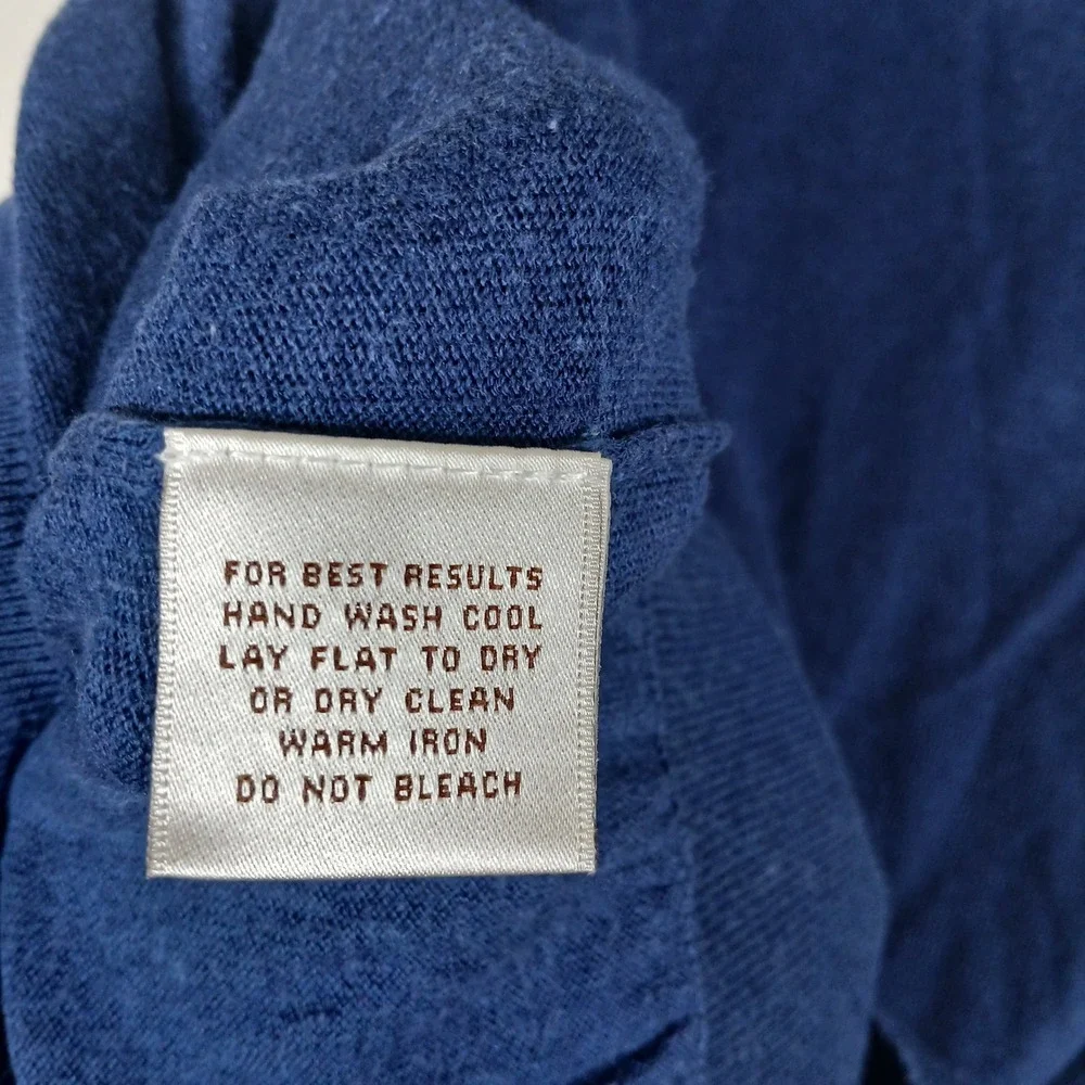 Peter‎ Millar Crown Soft Quarter Zip Sweater Cotton Silk Mens XL Blue MS18S01